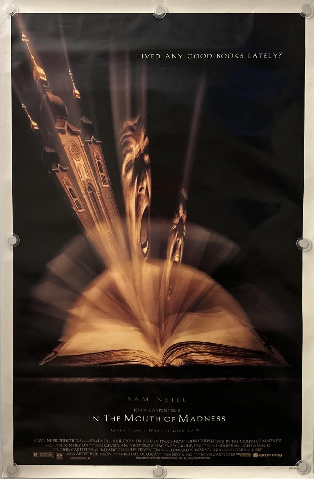 IN THE MOUTH OF MADNESS Original One Sheet Movie Poster - 1995 - JOHN CARPENTER