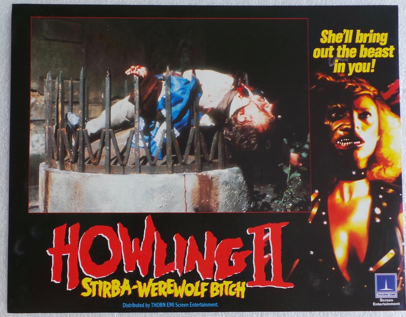 ORIGINAL 1985 LOBBY CARD 14 x 11 - 'HOWLING II - STIRBA -WEREWOLF BITCH' - #8