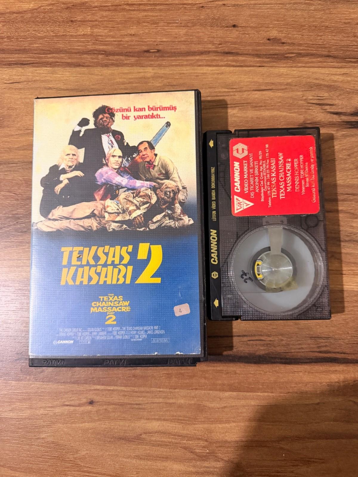 RARE Turkish BetaMax Texas Chainsaw Massacre 2 Cannon Horror Beta TAPE NOT VHS