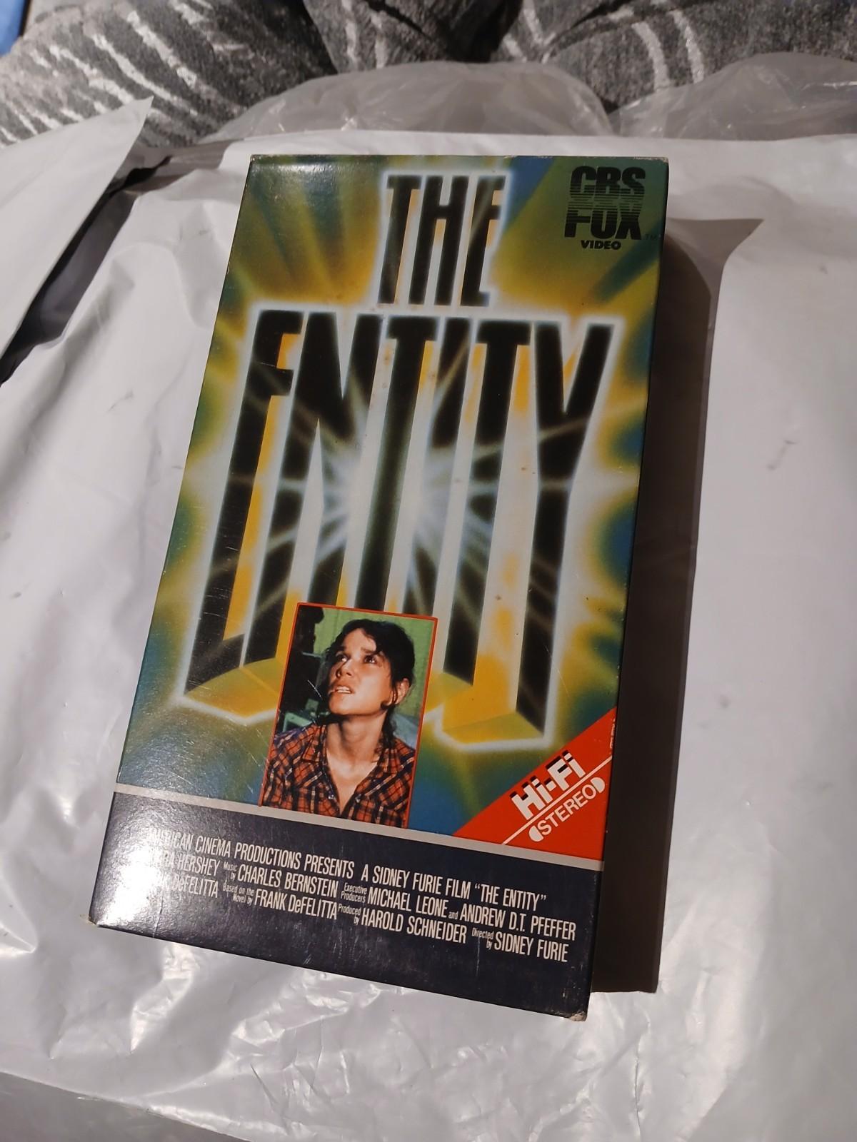 The Entity (VHS, 1984) Hi-Fi Stereo Vintage Plays Great! Rare! CBS FOX Video