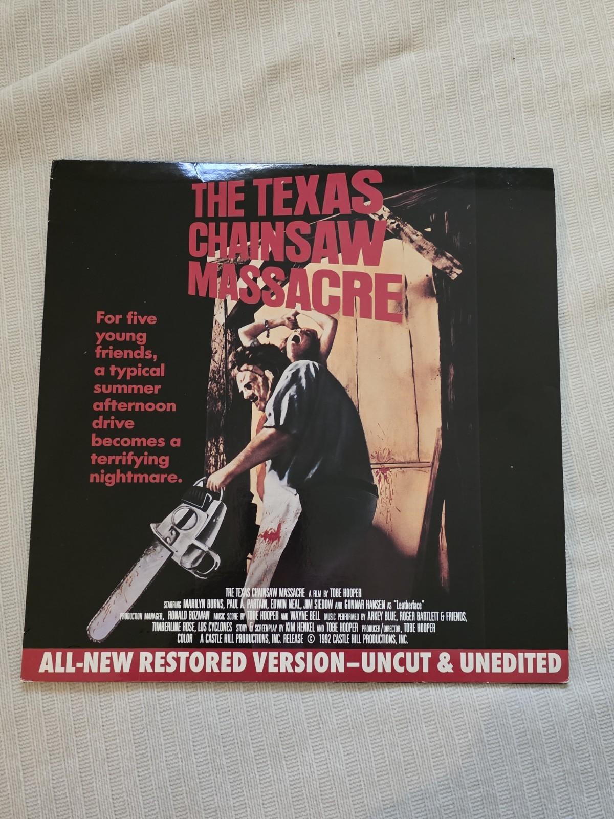 The Texas Chainsaw Massacre (1974) – Vintage 1993 LaserDisc Uncut Edition – Rare