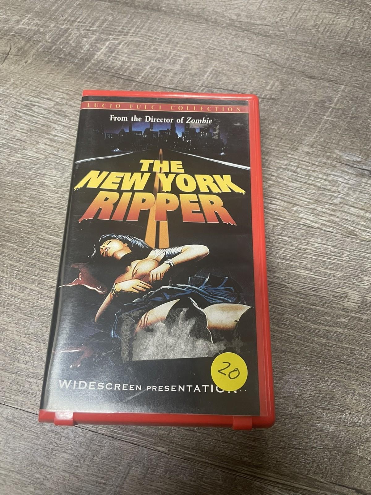 New York Ripper (VHS, 1982) Horror Clamshell Cutbox