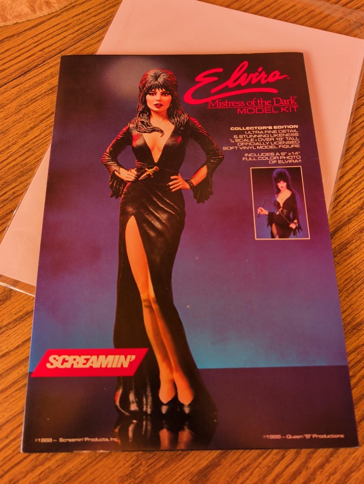 Screamin' Han Elvira Mistress Of The Dark Model Kit 1988 - BOX LID ONLY!!!