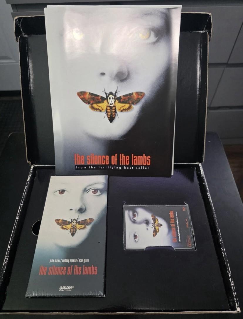 Silence Of The Lambs VHS SEALED +Soundtrack Cassette Orion PROMO PRESS KIT RARE