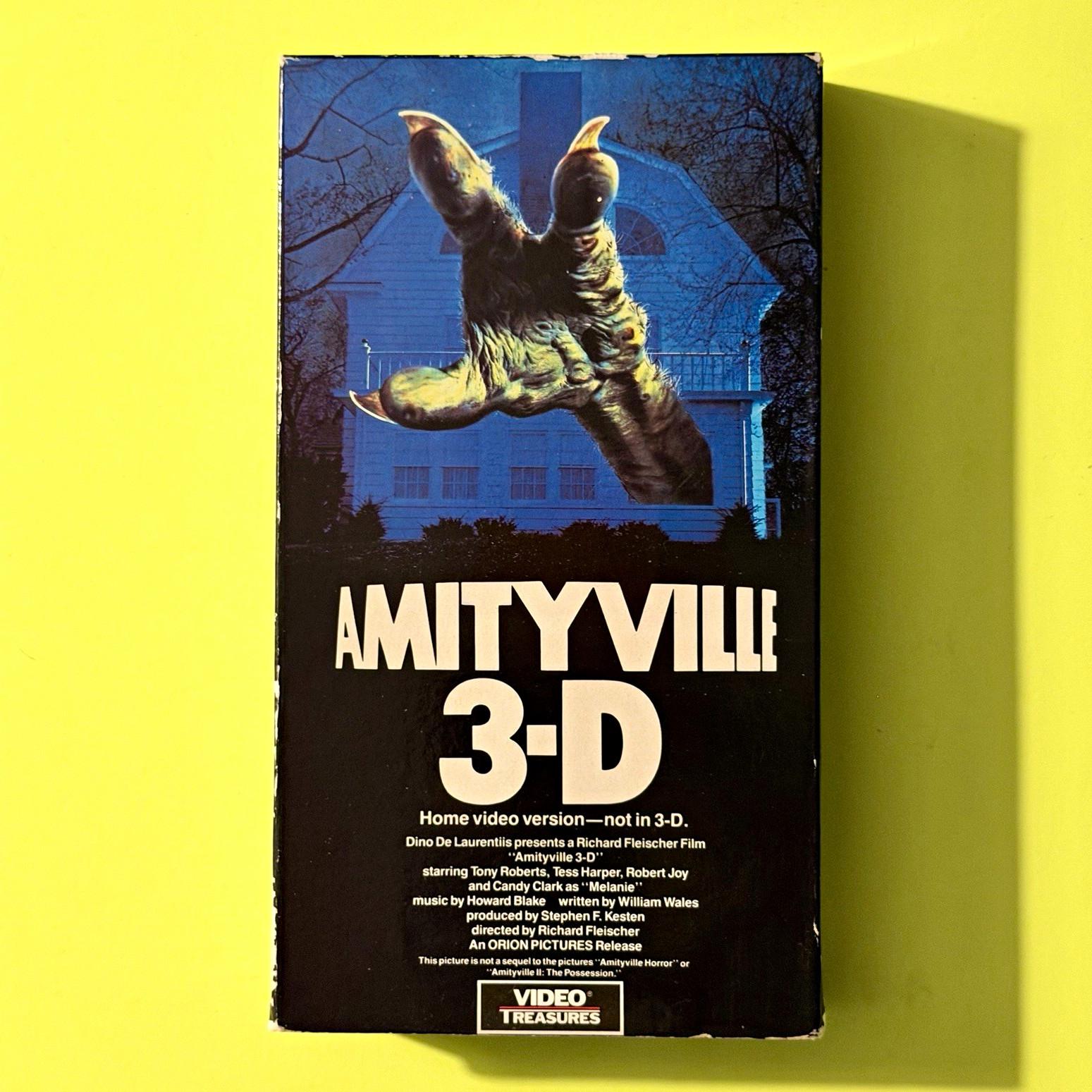 Amityville 3-D VHS 1983 Video Treasures Horror Home Video Version