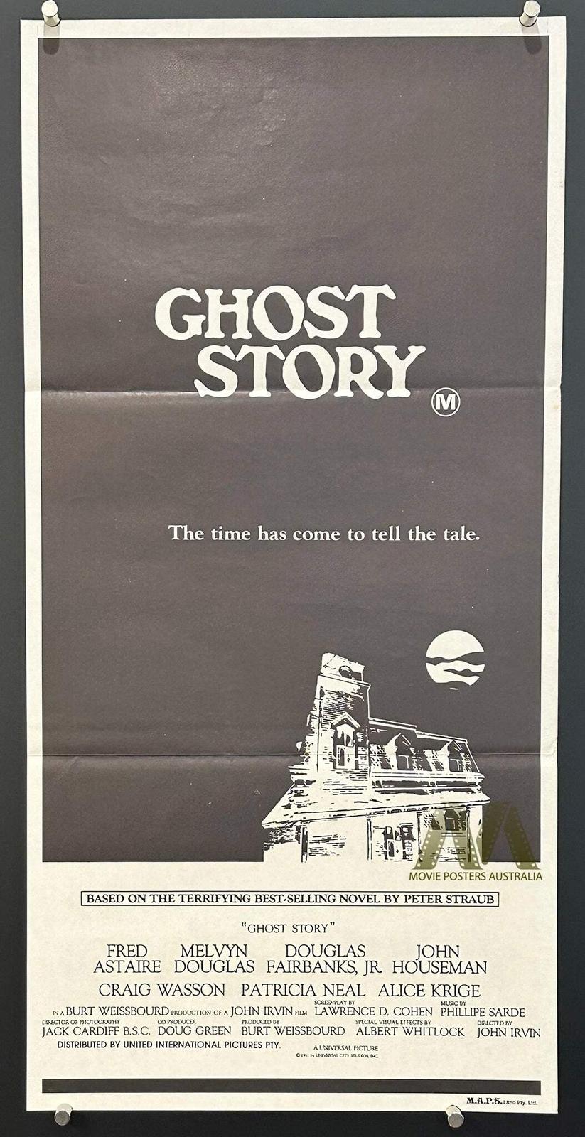 GHOST STORY (1981) Movie Poster Original Daybill, Fred Astaire