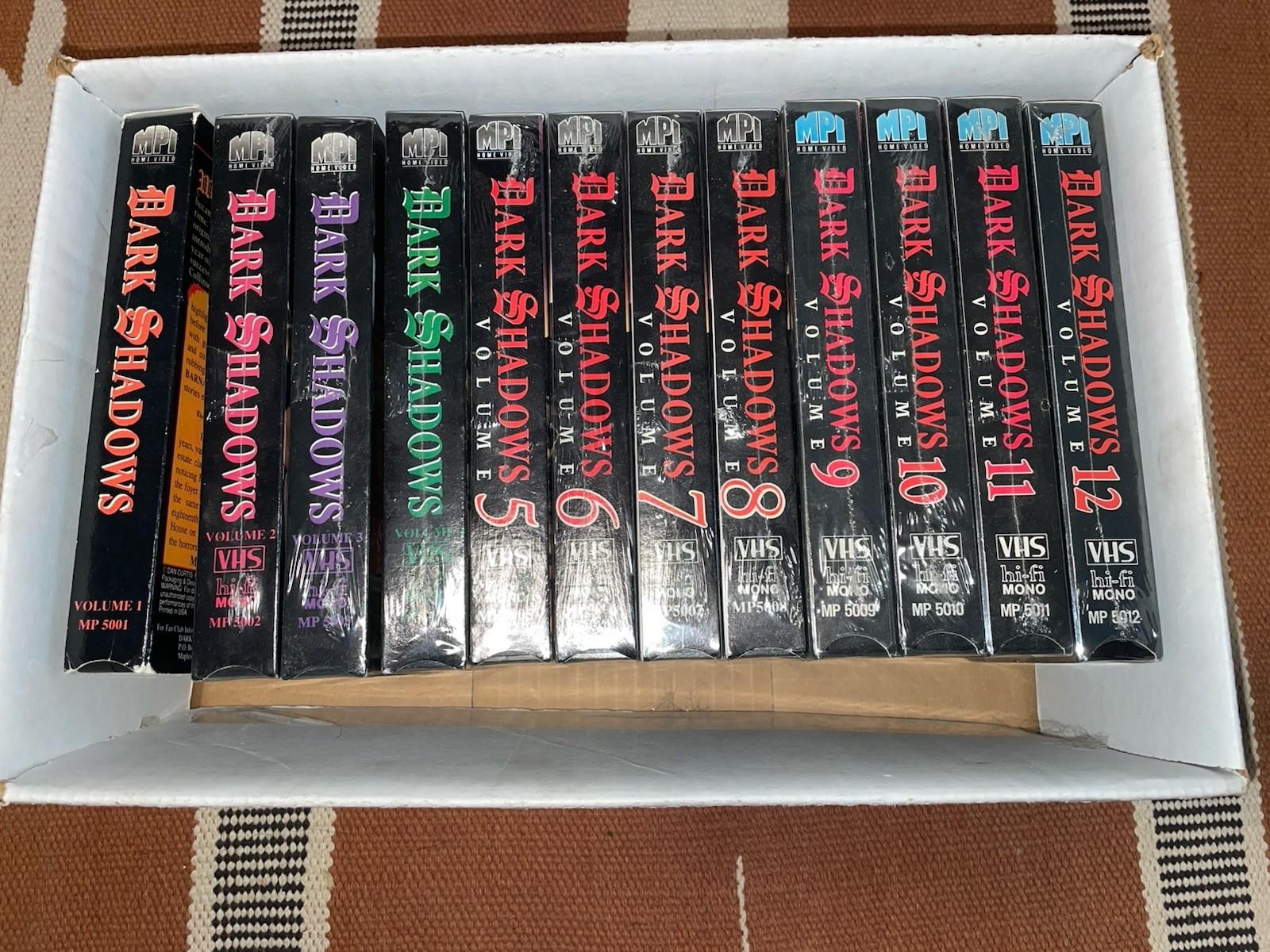 Vintage Dark Shadows VHS Lot 12 Tapes Volumes 1-12 (11 Sealed, 1 Open) New
