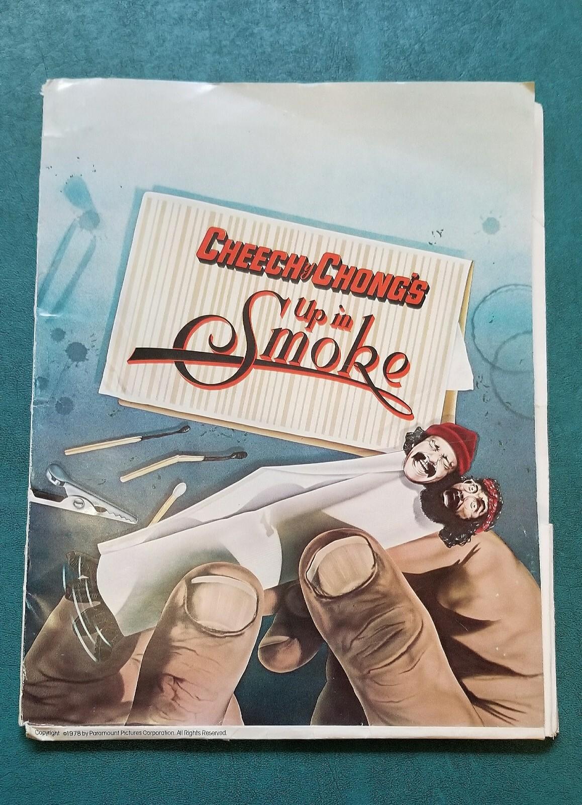 Cheech & Chong UP IN SMOKE 1978 Press Kit Tommy Chong Cheech Martin Production