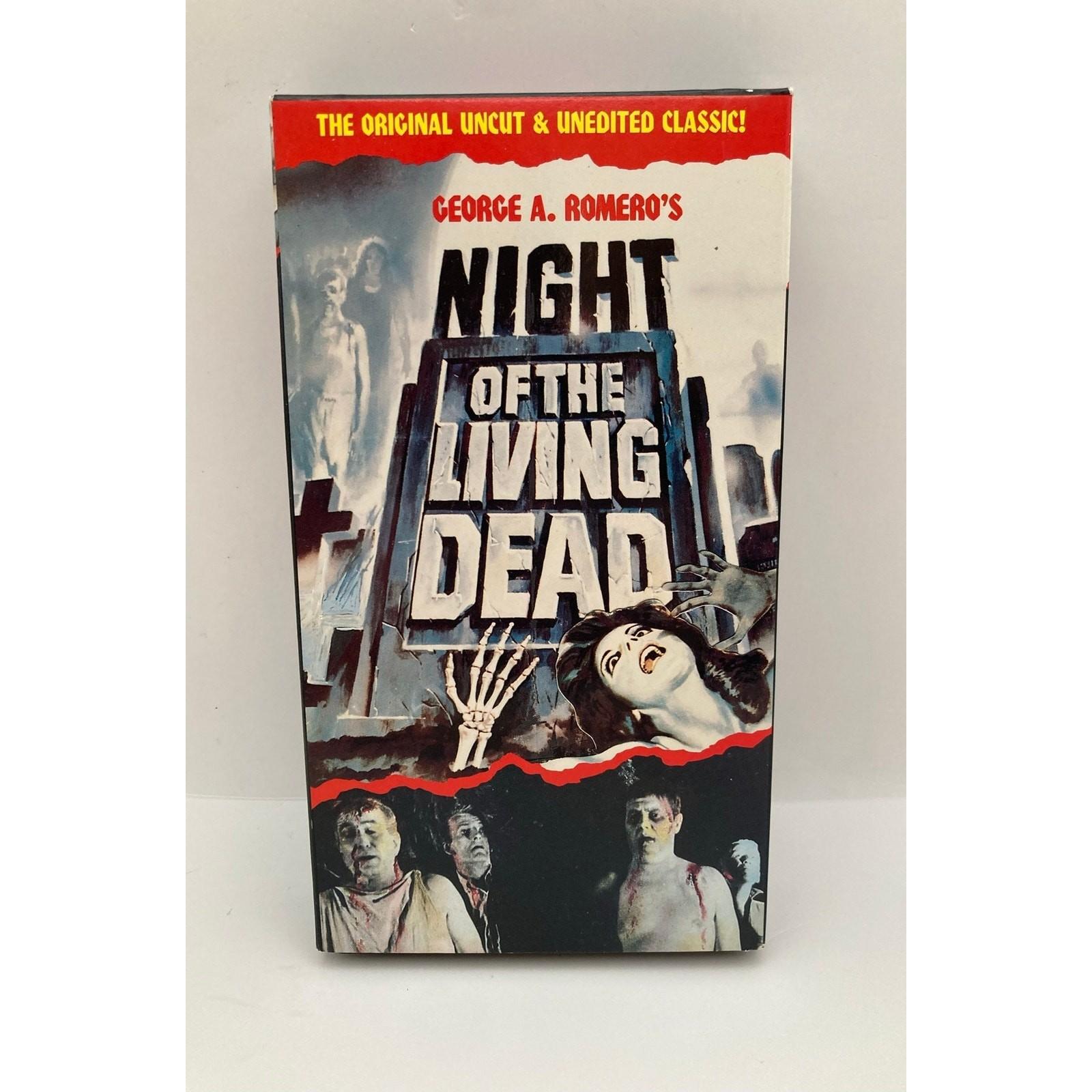 Night of the Living Dead 1968 Black White VHS George Romero Horror 1990 Original