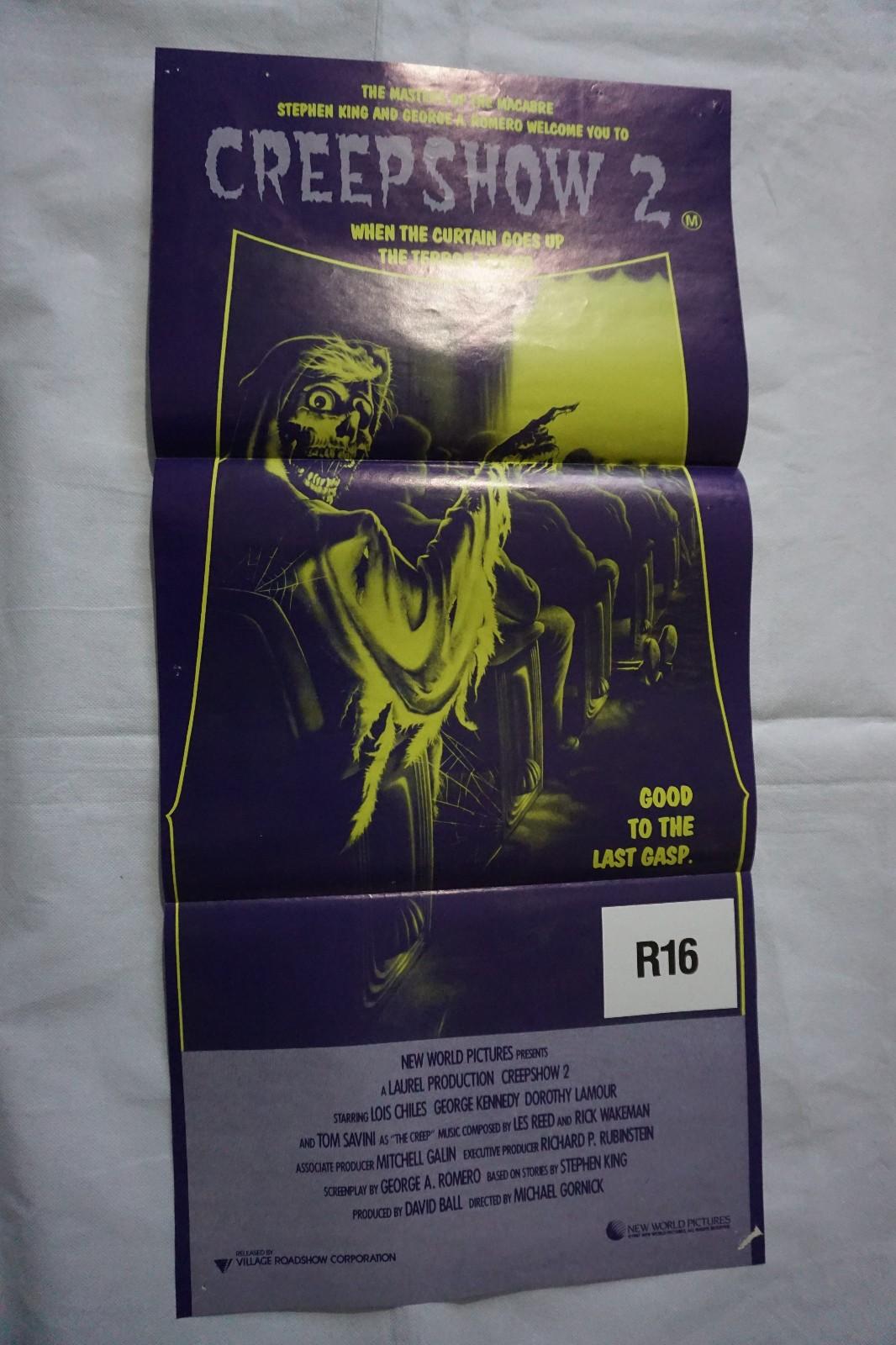 Creepshow 2 Original Movie Poster Daybill Horror Cinema Art 1987