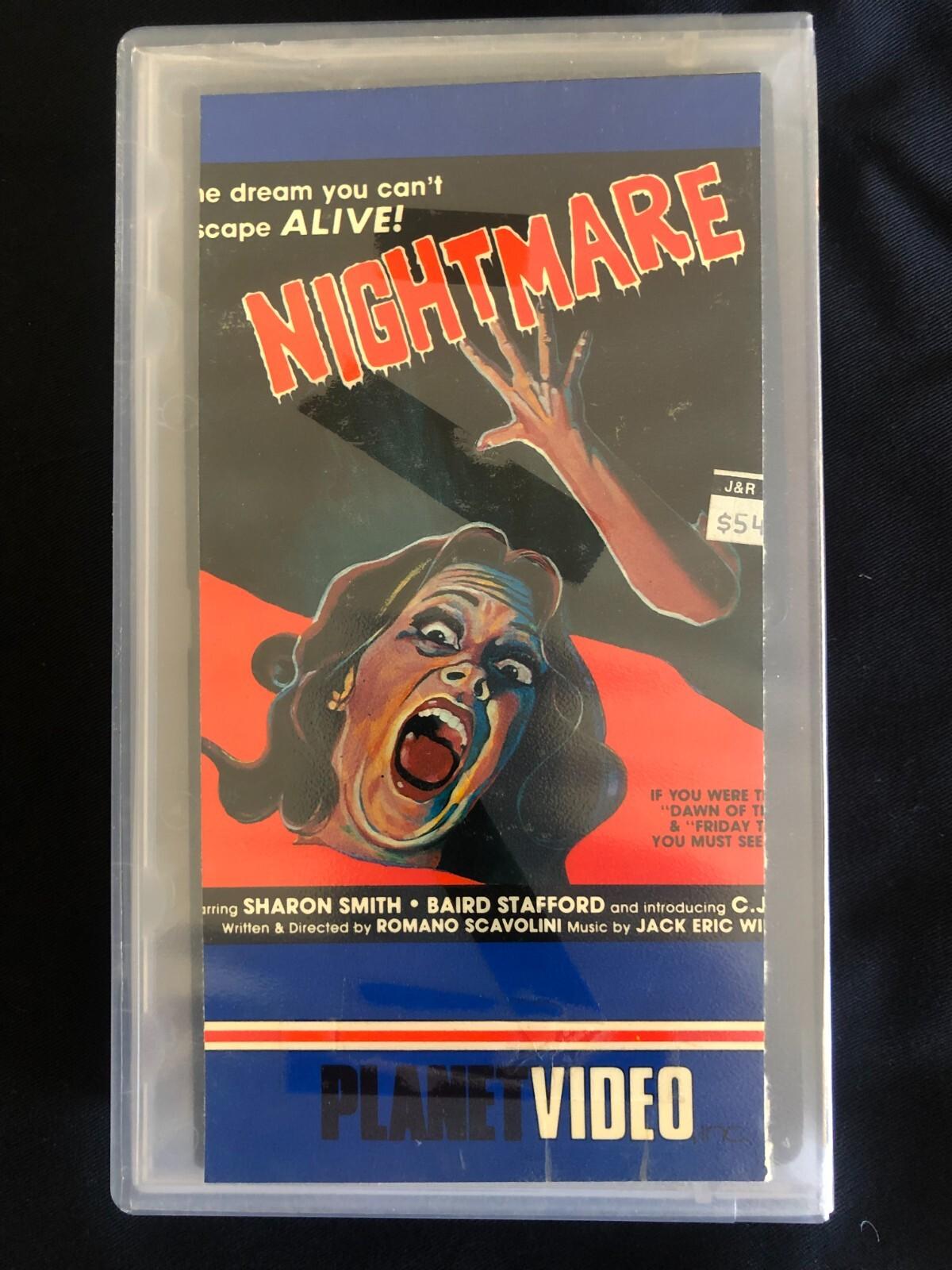 Nightmare VHS Video Horror Rare