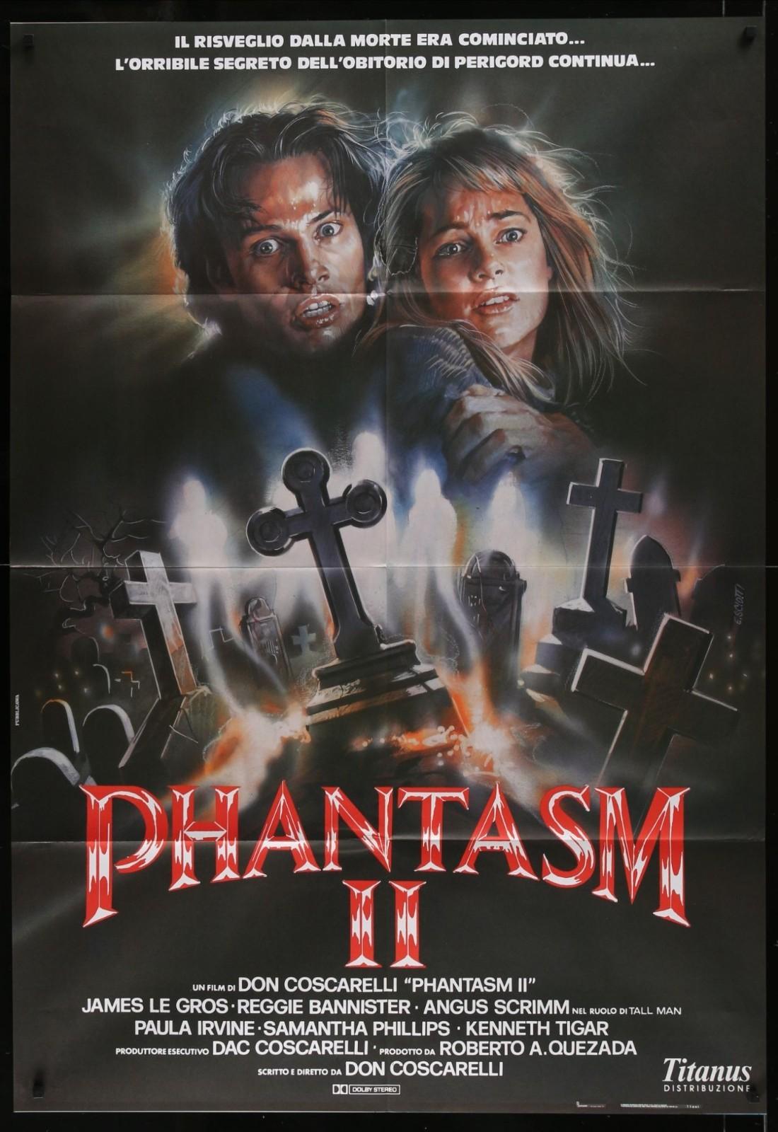 Phantasm II (1988) Original Italian 1P Movie Poster Folded 39x55