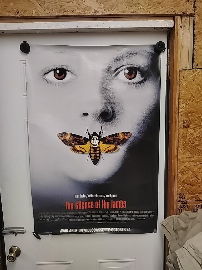 THE SILENCE OF THE LAMBS (1991) ORIGINAL MOVIE POSTER  -  ROLLED  - DOUBLE-SIDED