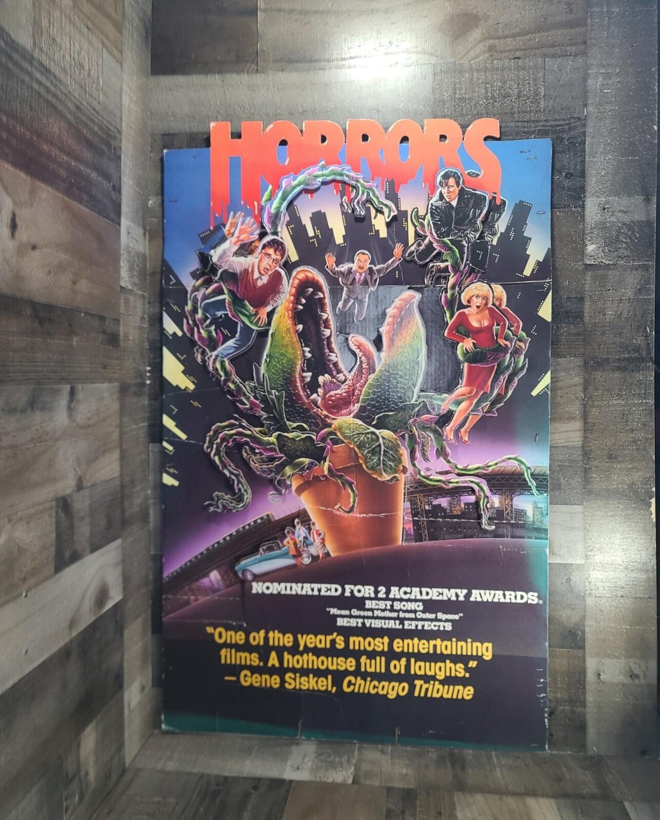 RARE Vintage Original Little Shop of Horrors Video Store Standee 1986 INCOMPLETE