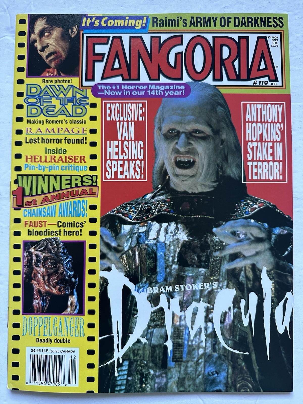Fangoria #119 Dec. 1992 (Starlog) Bram Stoker’s Dracula Cover, Army of Darkness