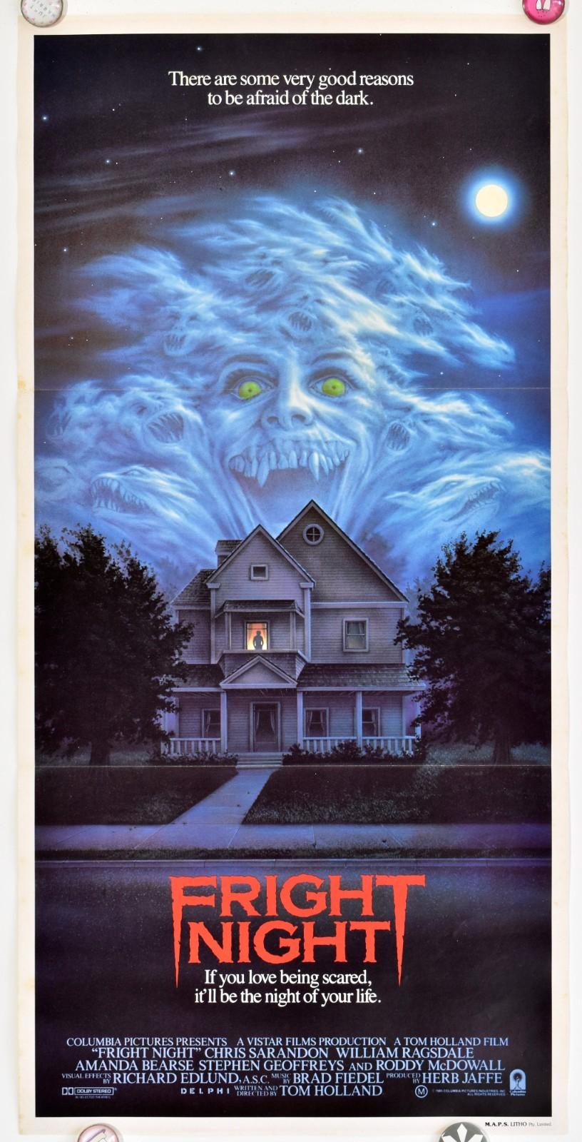 Fright Night+ Fright Night Pt2 Original 1985/88 Australian daybill movie posters