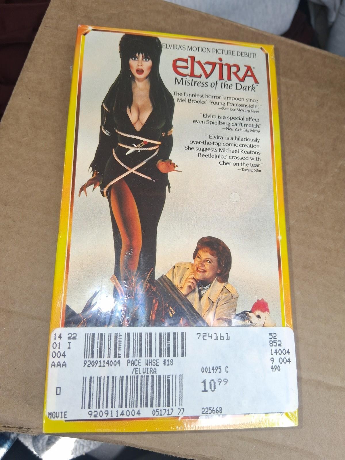 Elvira Mistress Of The Dark Vhs Sealed