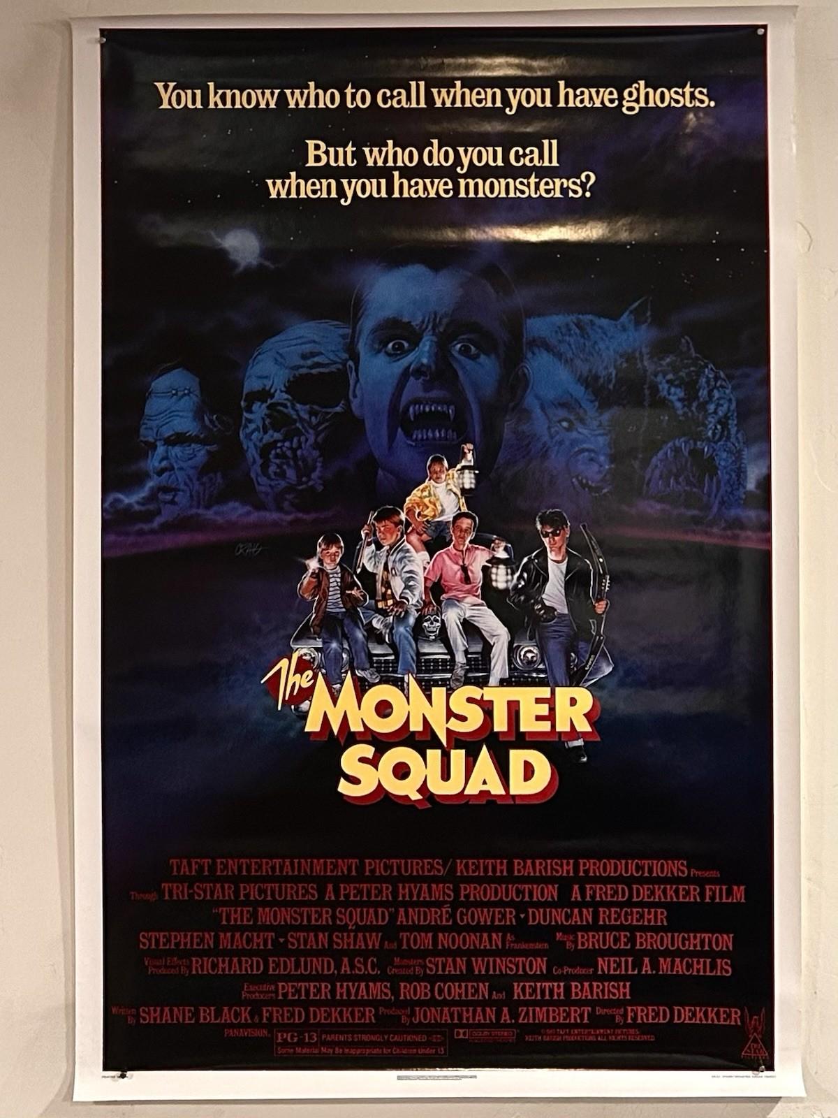 Vtg. THE MONSTER SQUAD 1987 Cult Horror Comedy Original SS Movie Poster 27x41 NM