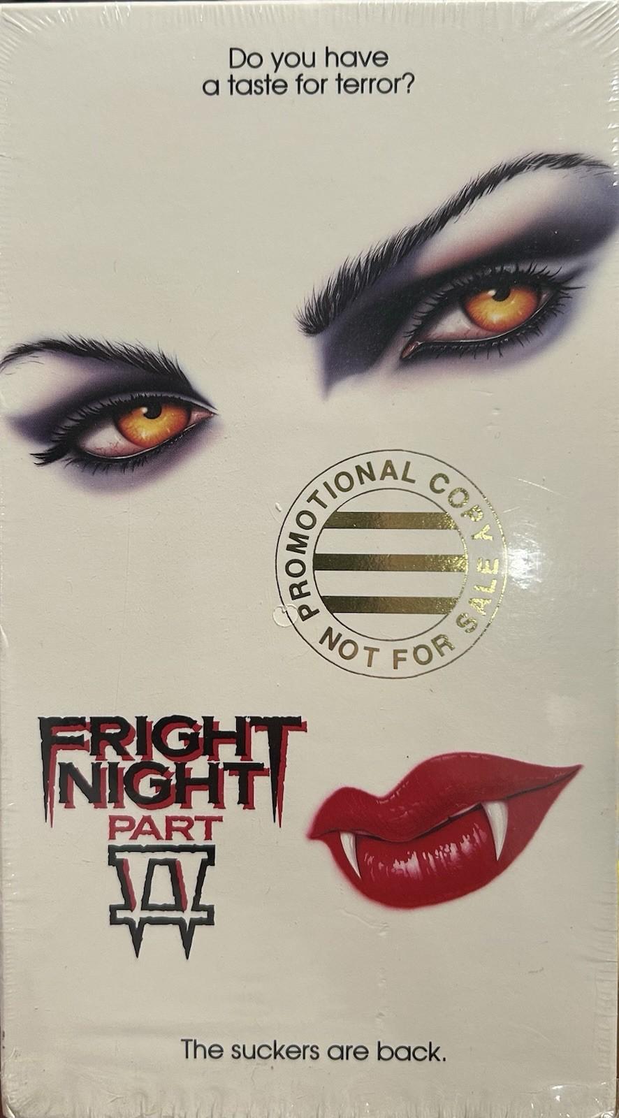 RARE!! Vintage 1989 FRIGHT NIGHT II (1988) PROMO Screener VHS Horror Video Tape