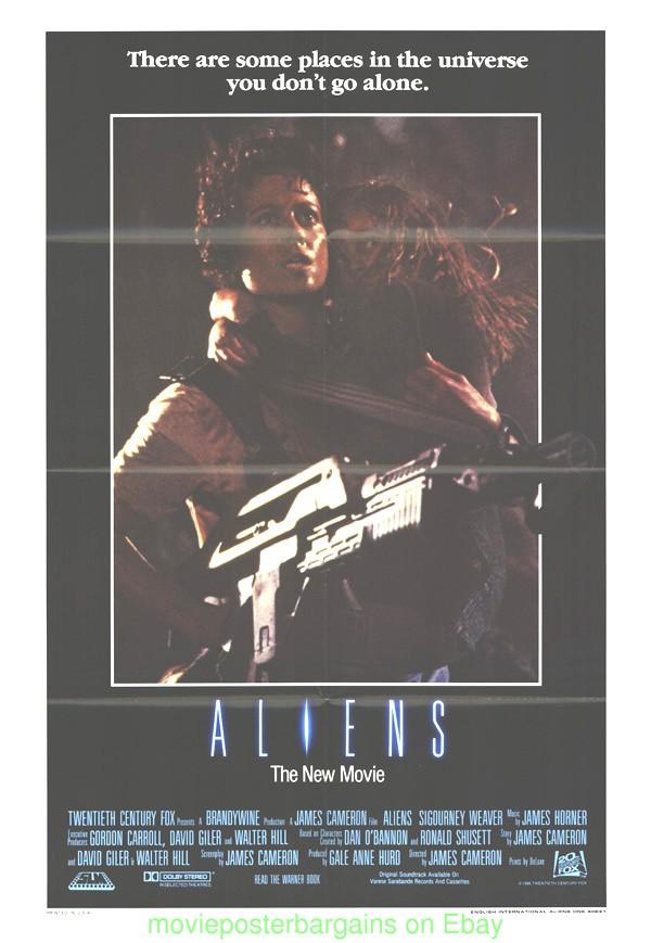 ALIENS MOVIE POSTER Original 1986 Folded 27x41 International Style One Sheet