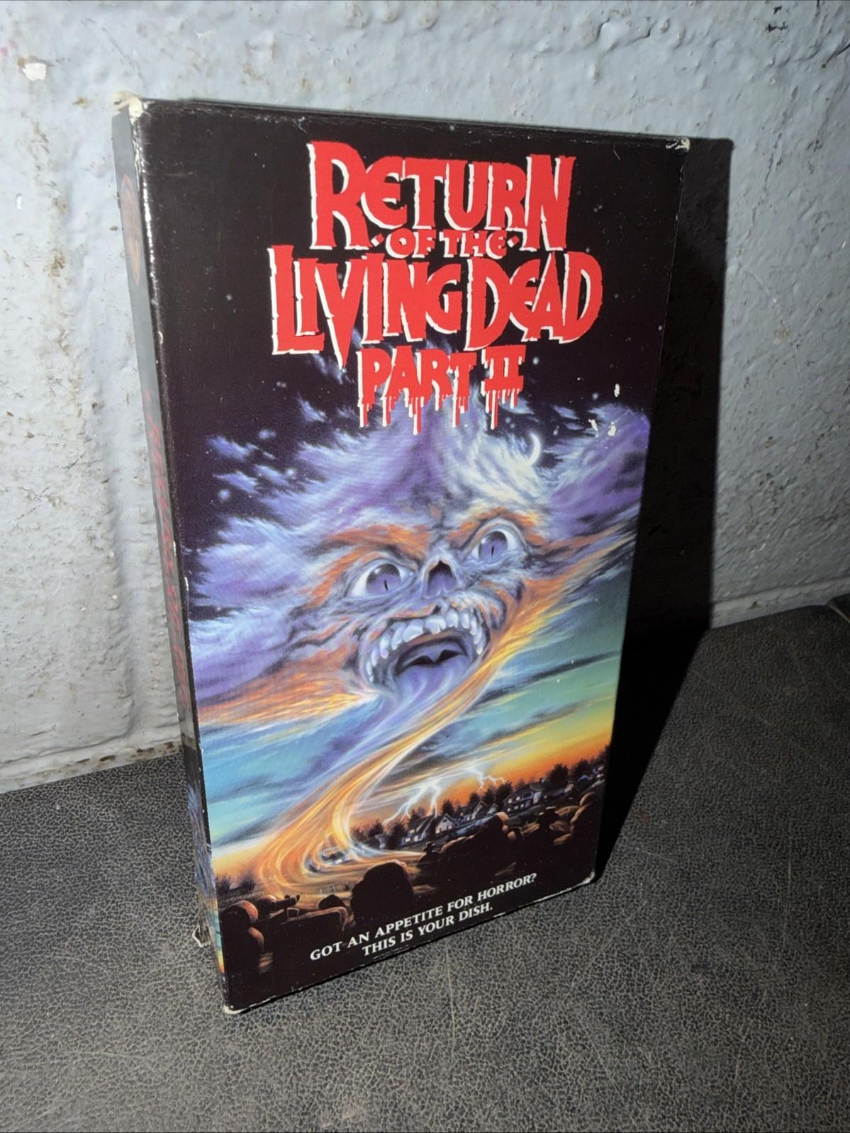 RETURN OF THE LIVING DEAD PART 2 II (VHS 1987) Horror CULT Zombie RARE LORIMAR