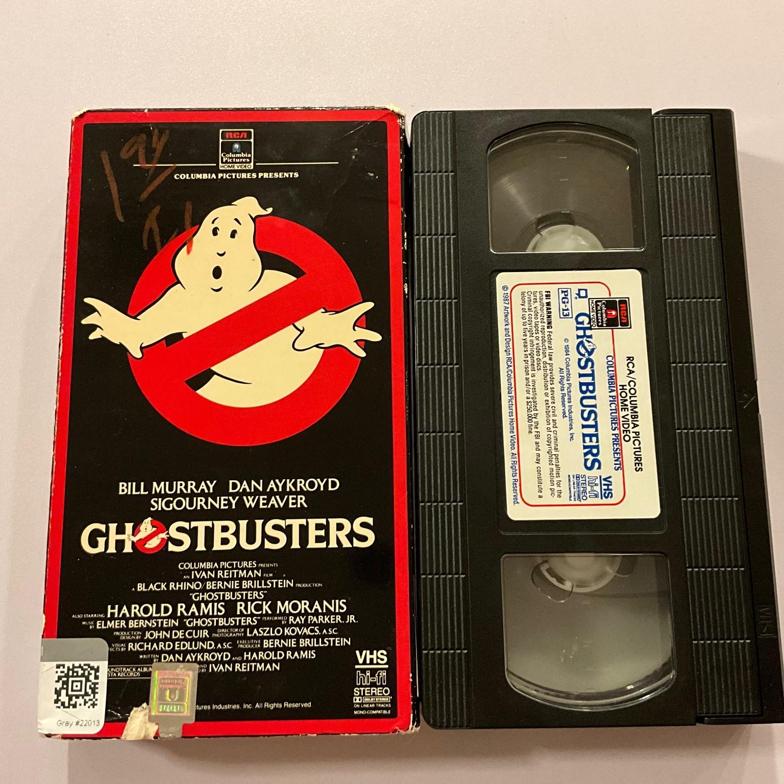 Ghostbusters VHS 1984 Comedy Original Release Columbia Pictures