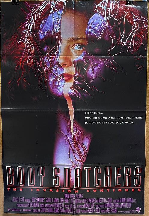 BODY SNATCHERS! '93 G.ANWAR HORROR CULT CLASSIC ORIGINAL U.S. OS FILM POSTER!
