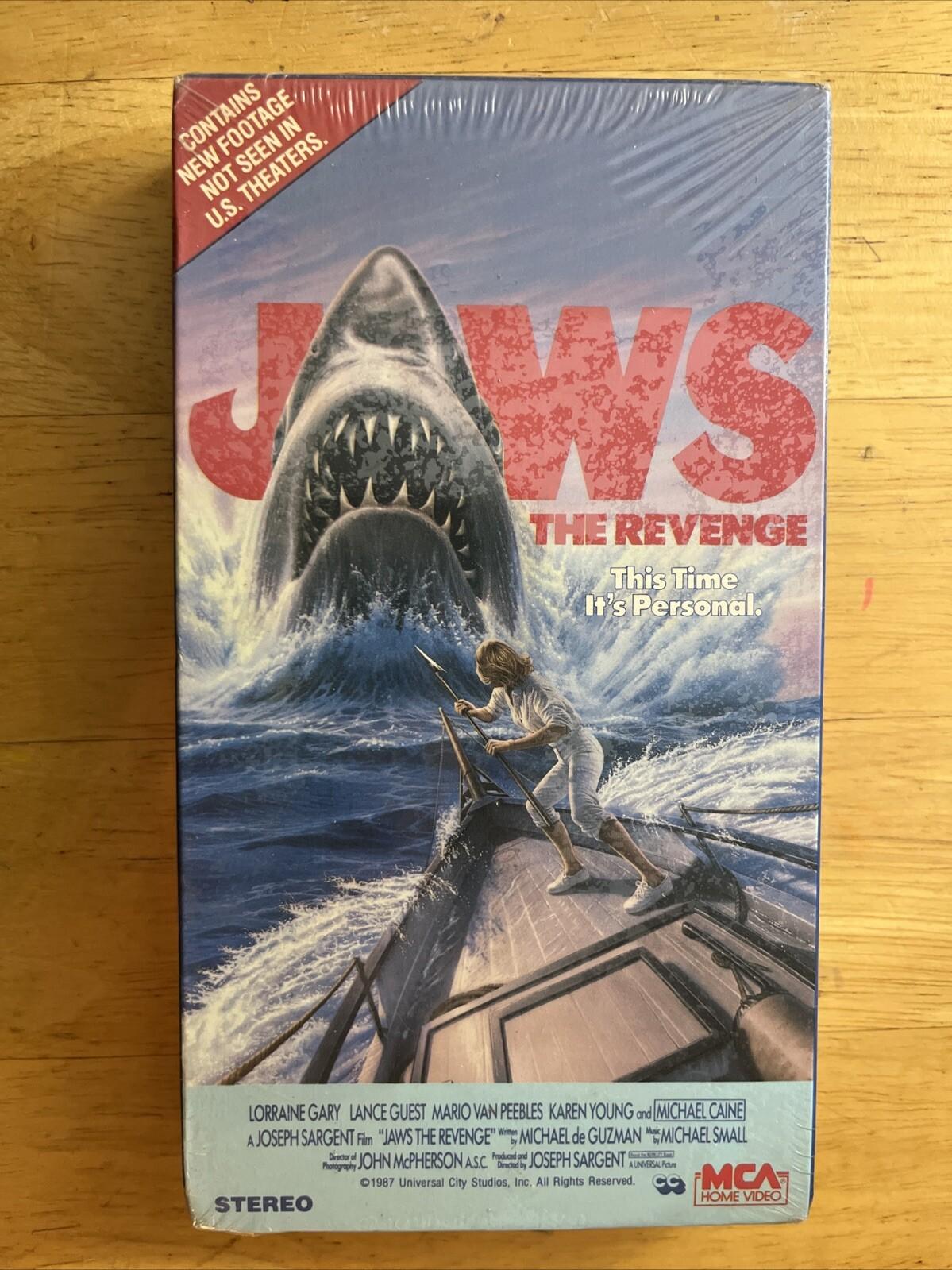 Jaws The Revenge New VHS Tape Sealed Watermarks 1987 MCA Horror Original