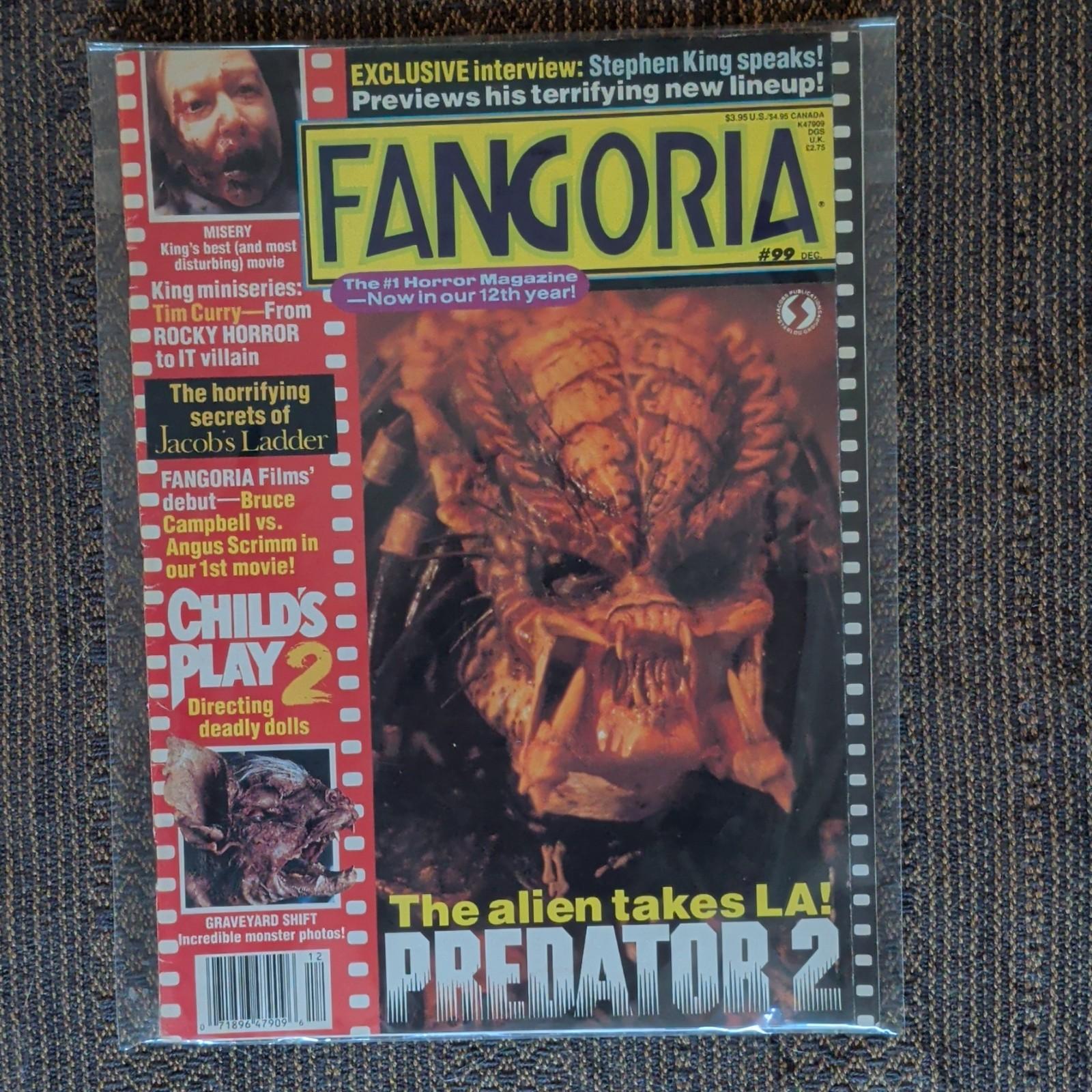 Fangoria Vol 1 #99  Dec 1990 Stephen King Misery It Pennywise Tim Curry