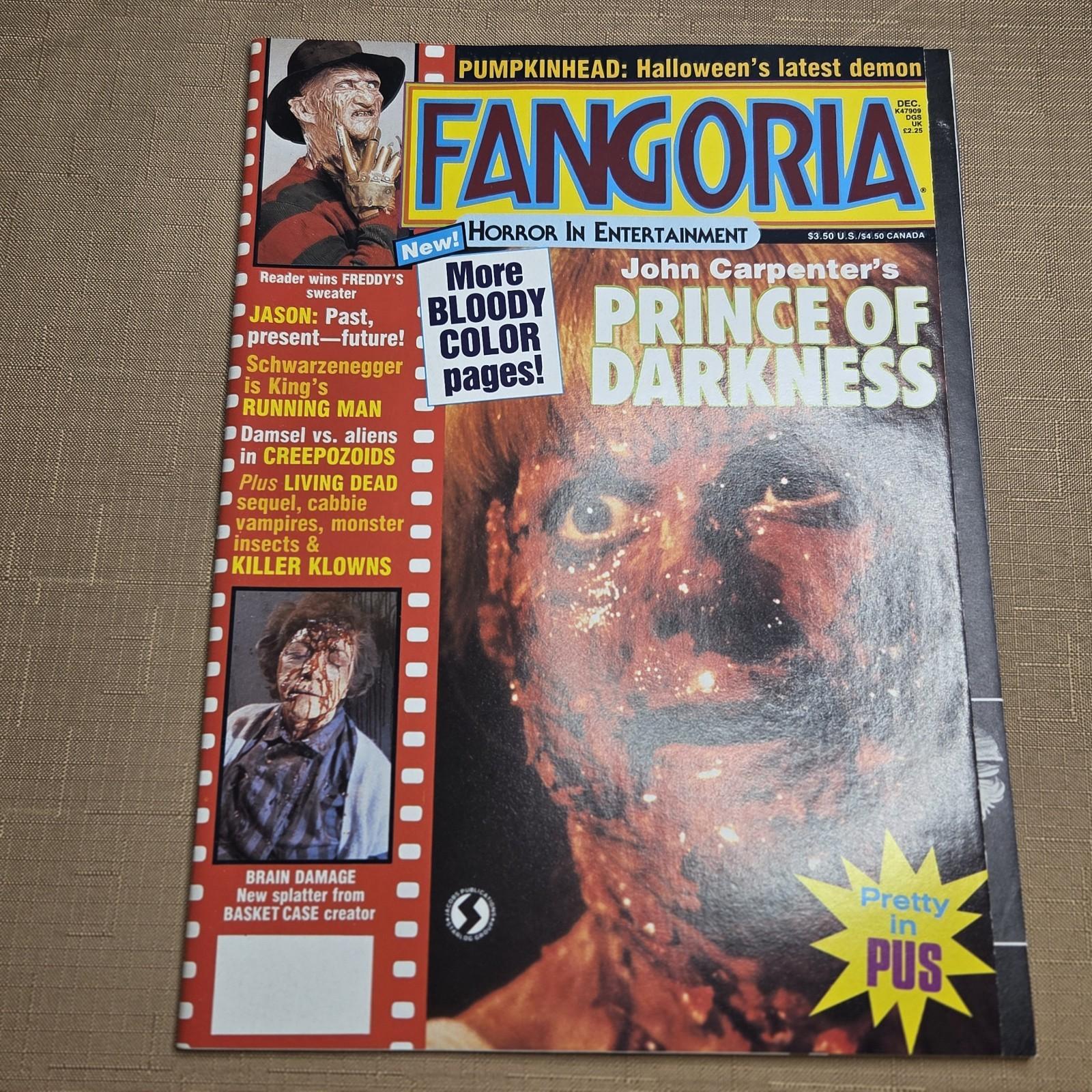 Fangoria #69 Dec 1987 Prince of Darkness Friday 13th Pumpkinhead Brain Damage
