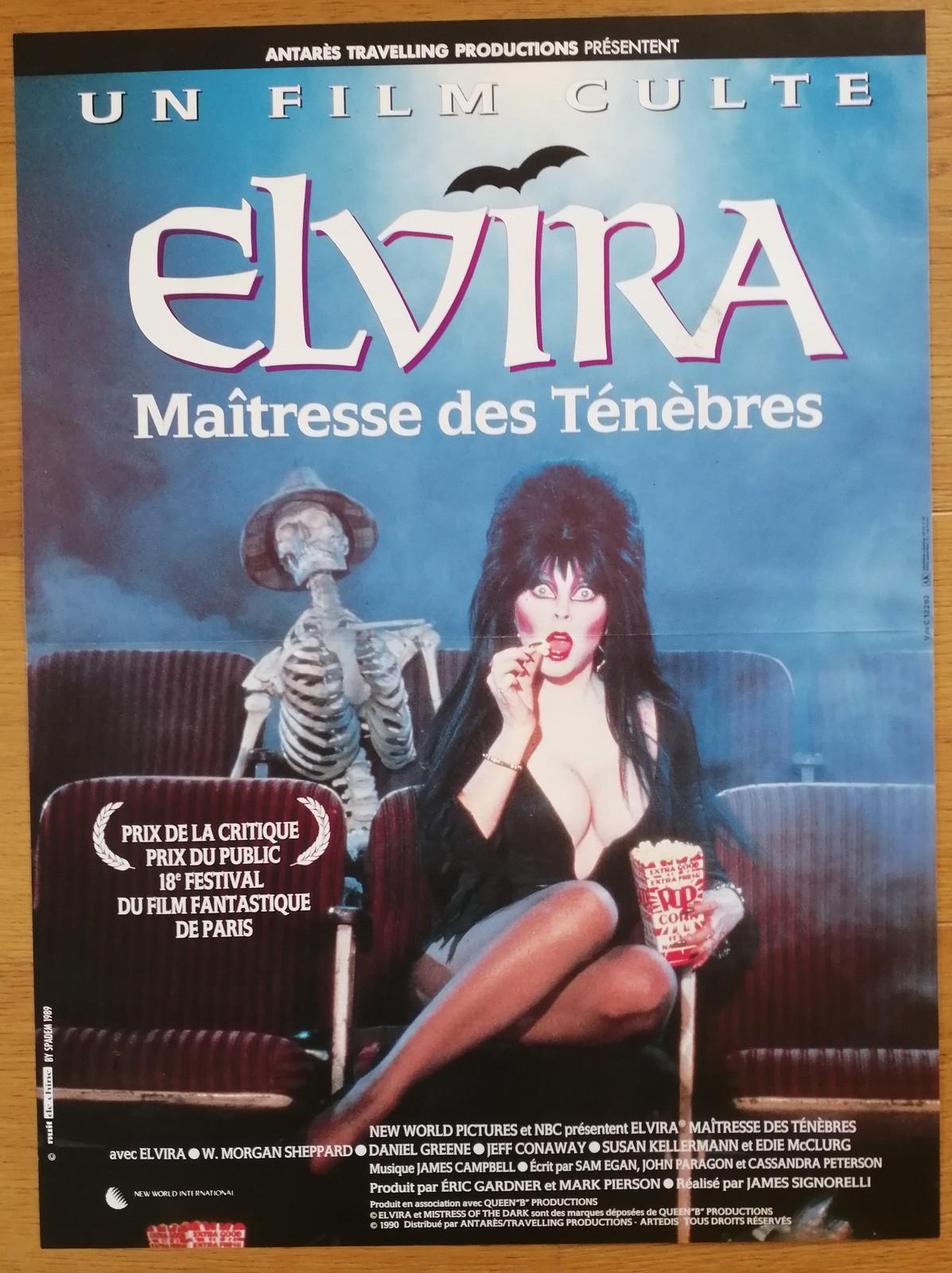 ELVIRA MISTRESS OF DARK horror original french movie poster cassandra peterson 