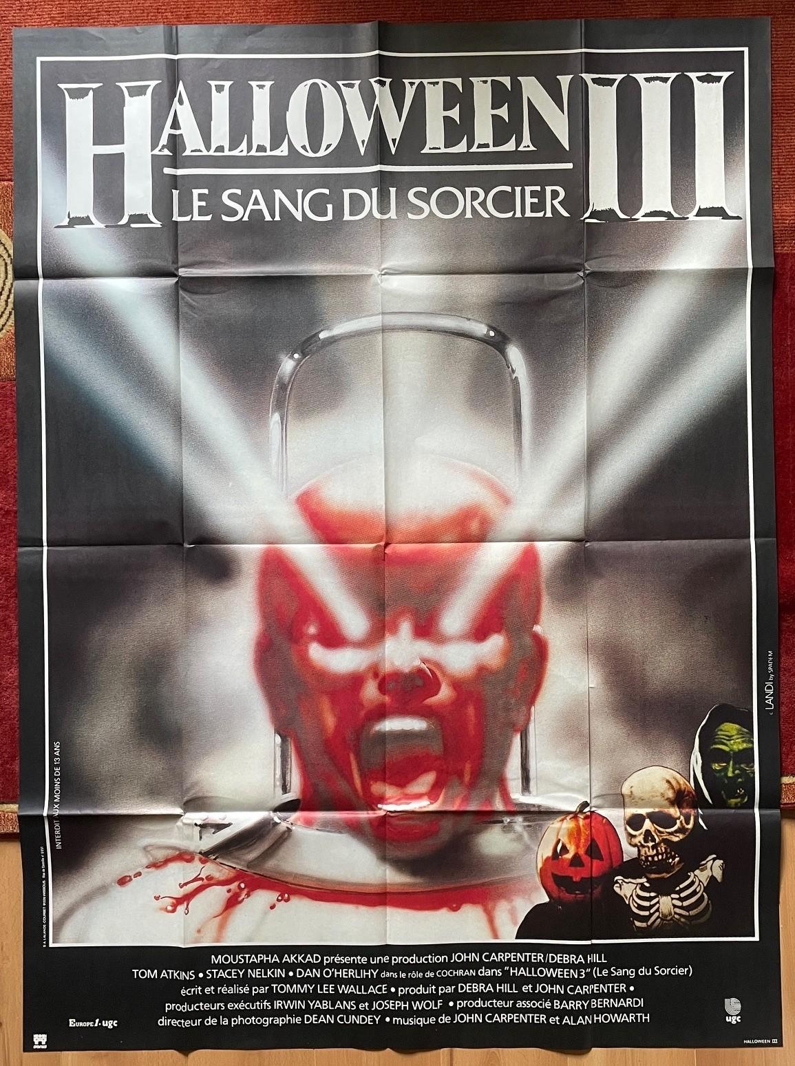HALLOWEEN III: THE SEASON OF THE WITCH  (1982) Original French Movie Poster