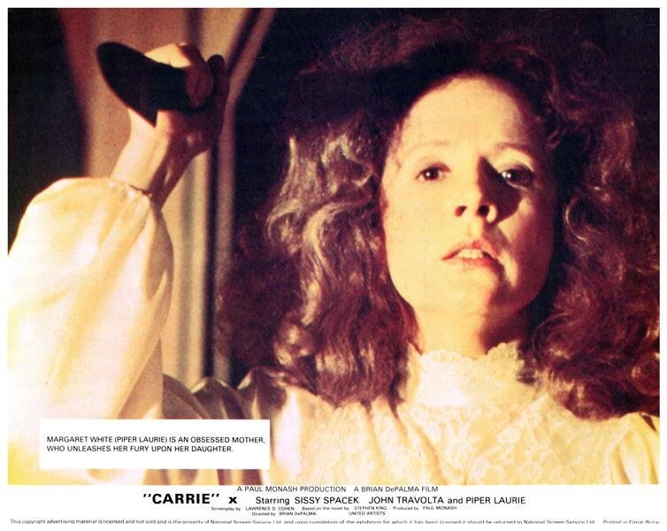 Carrie Original Lobby Card 1976 Piper Laurie Cult Brian De Palma horror rare