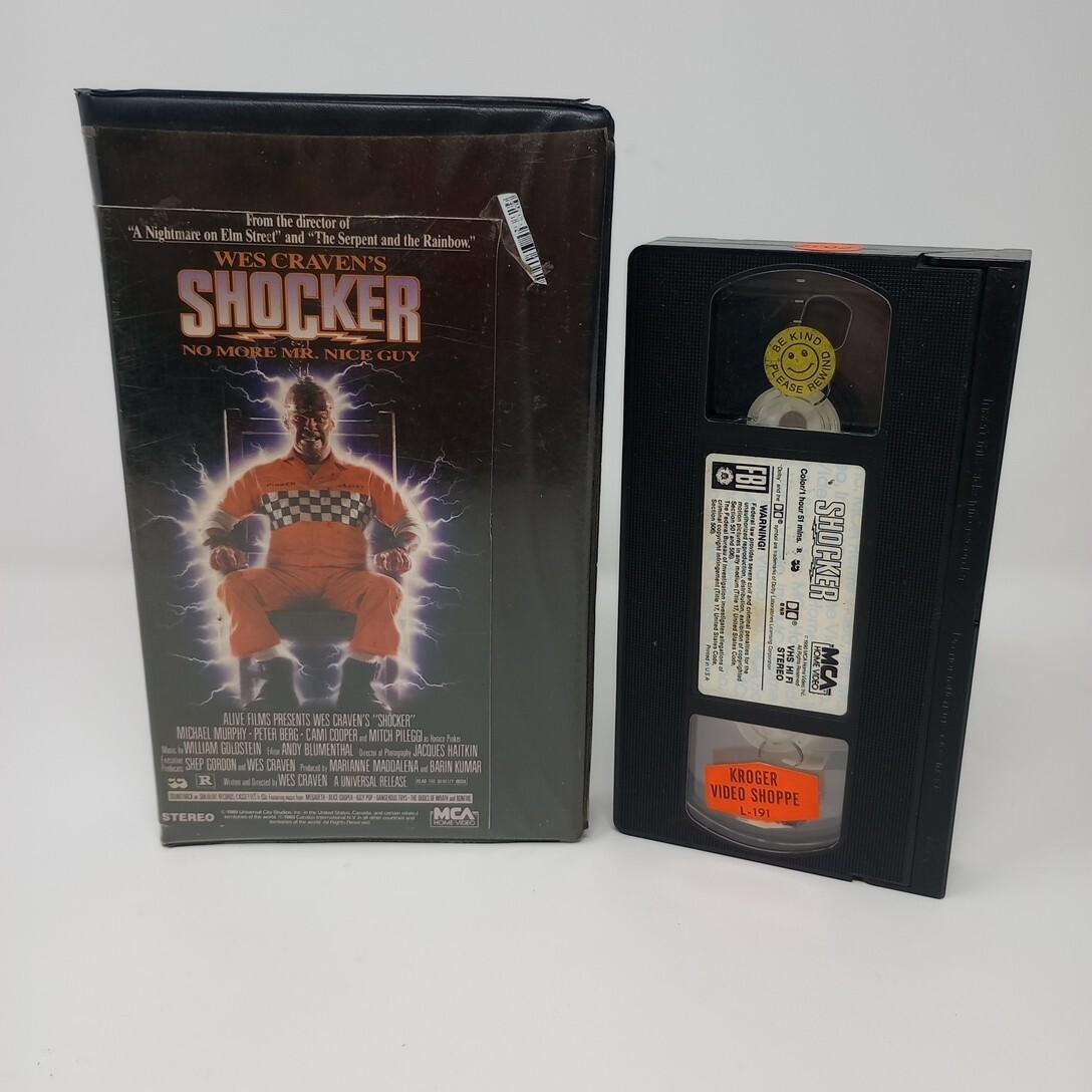 Shocker Wes Craven 1989 MCA Home Video Horror Ex Rental Vintage VHS