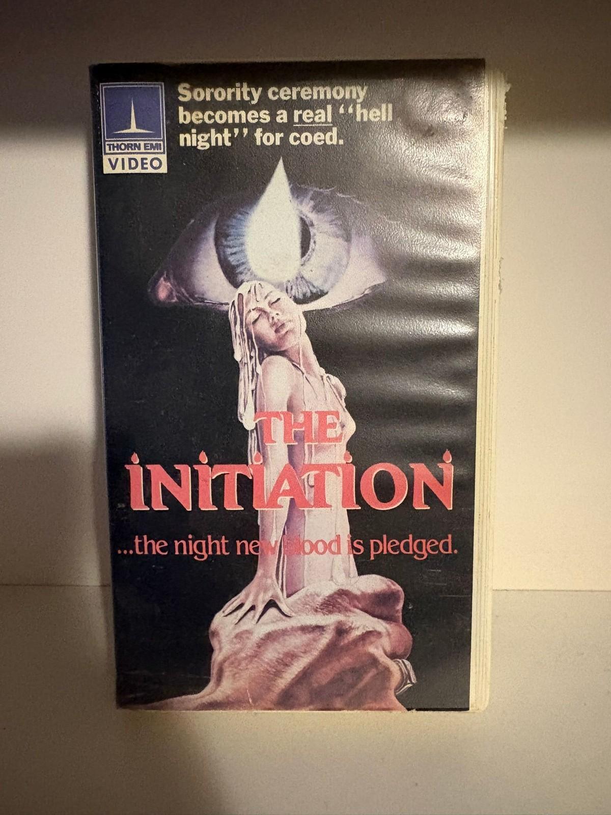 The Initiation VHS 1984 R Horror Movie Thorn EMI Vintage Pre-Owned Boxed Tape