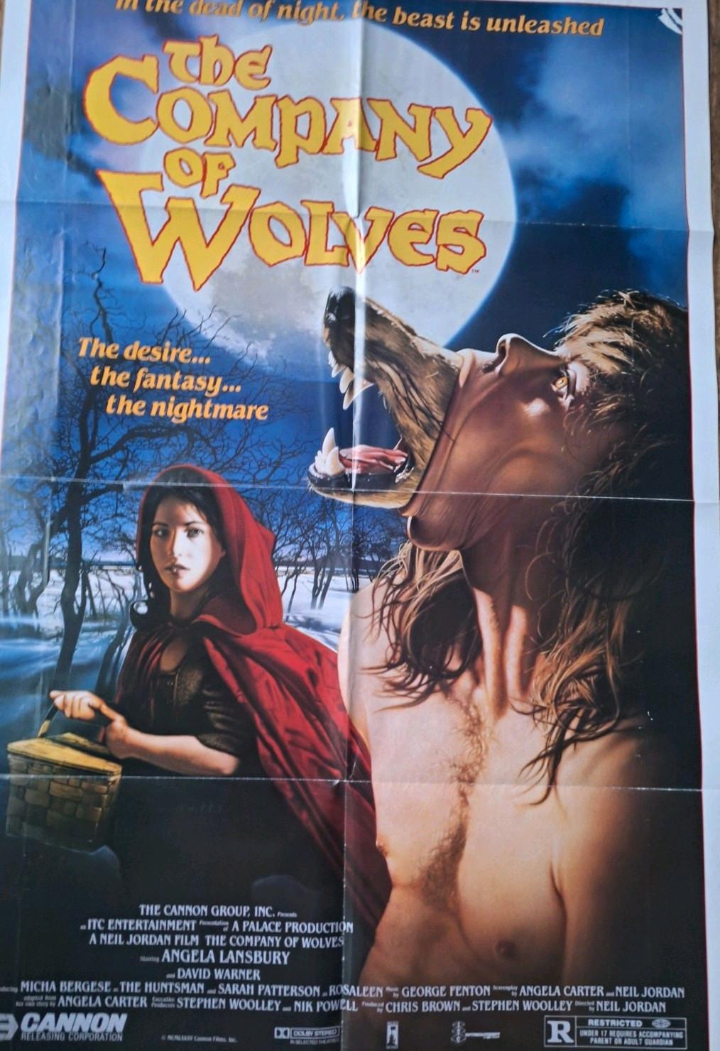The Company of Wolves Original US Movie Poster 1984 Cannon Releasing R Rated