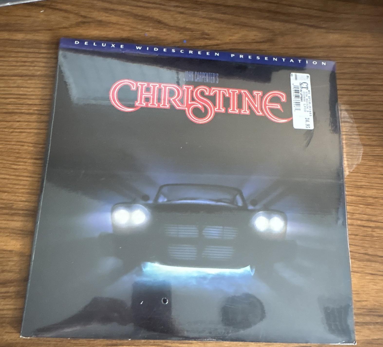 RARE Sealed Christine LaserDisc Widescreen Deluxe 1983 Horror John Carpenter R