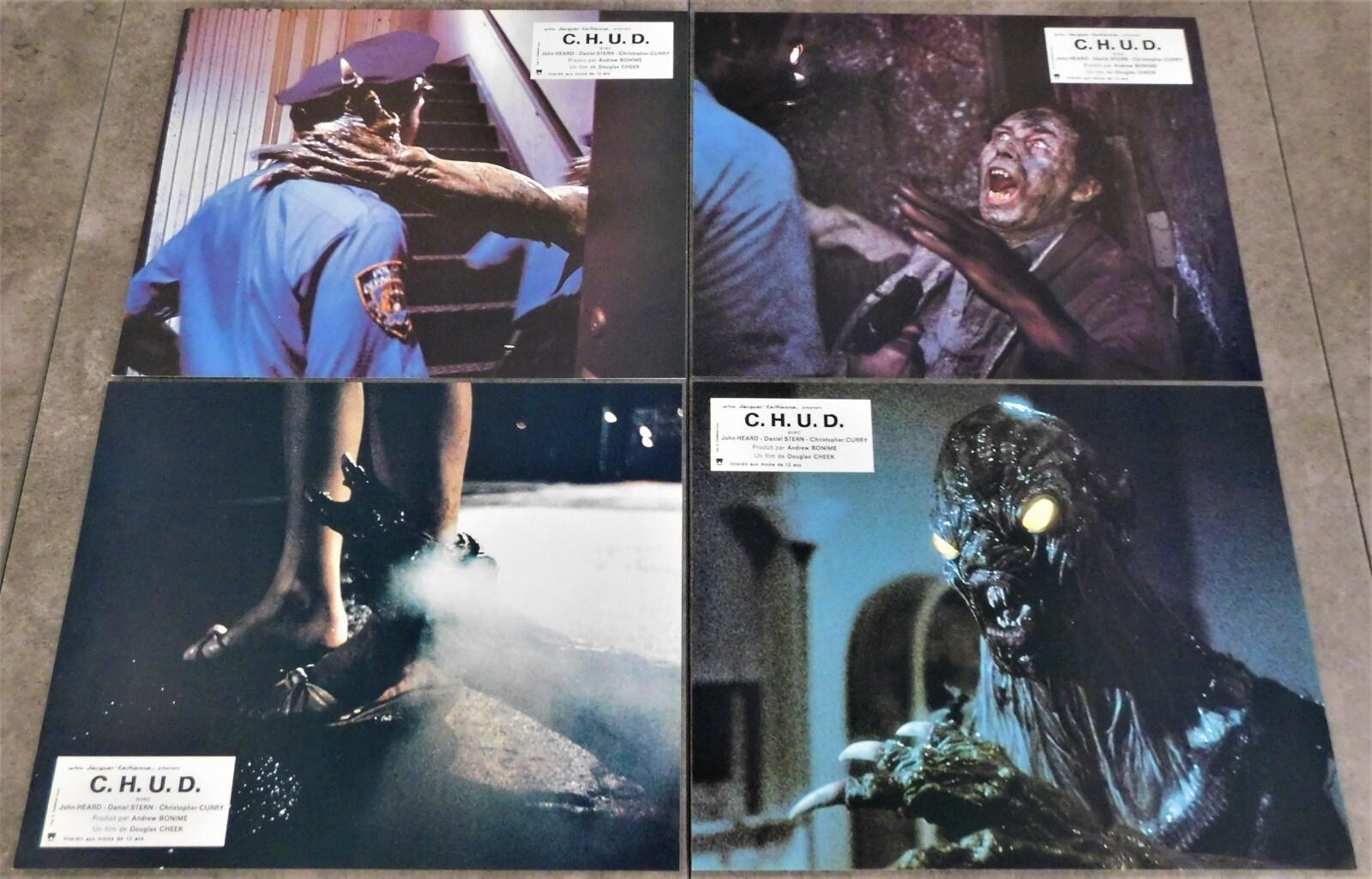 C.H.U.D. 8 Original French Lobby Cards 8"10 1984 Douglas Cheek