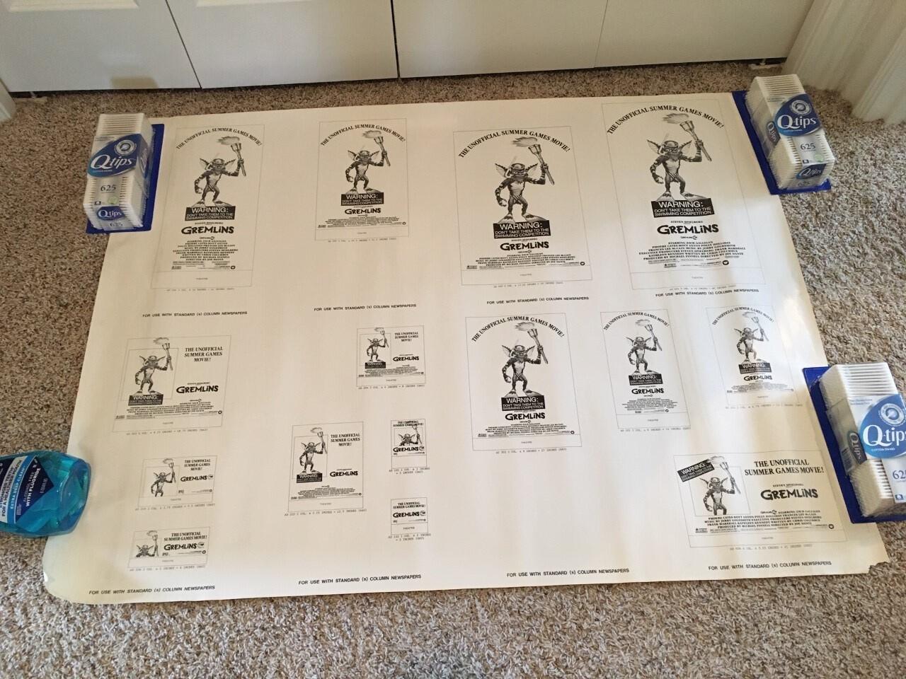 Gremlins Original Movie Poster Pressbook - Uncut Rare 1984   *Hollywood Posters*