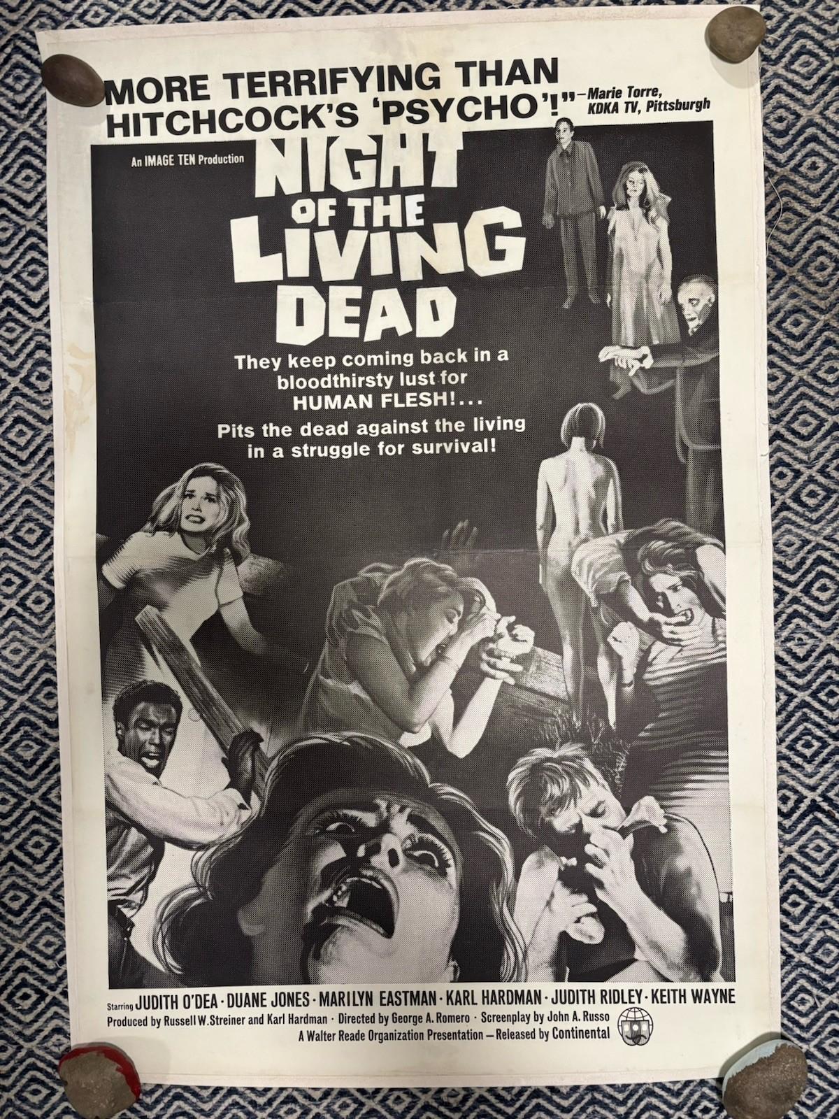 NIGHT OF THE LIVING DEAD (1968) ZOMBIE HORROR REVIEW STYLE LINENBACKED!