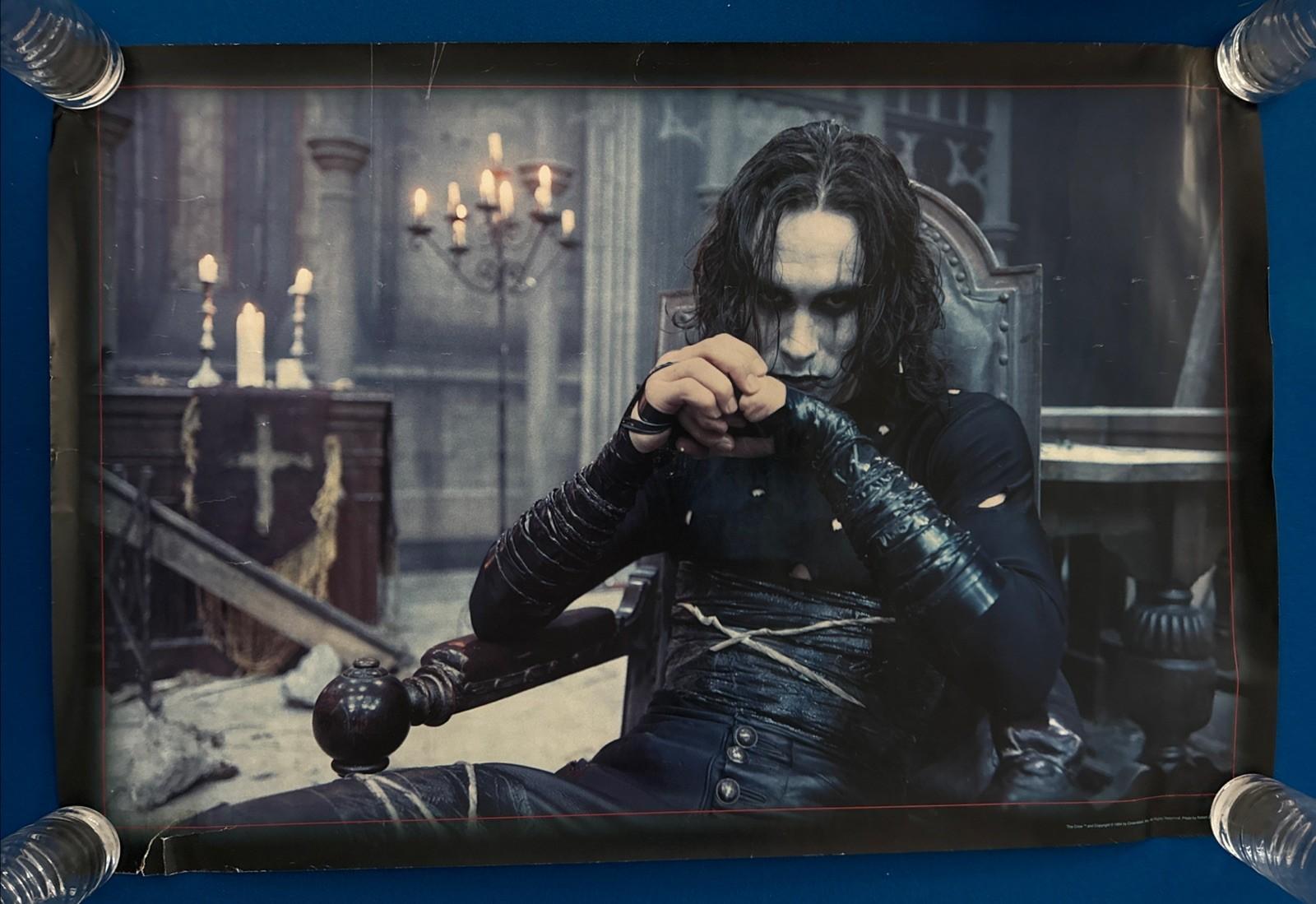 THE CROW (1994) ORIGINAL  TEASER MOVIE POSTER ONE SIDED 24”x36”  RARE!!