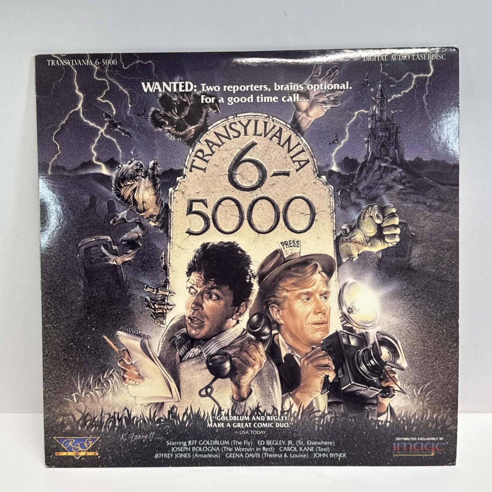 Transylvania 6-5000 • Laserdisc 1986 Made In USA • Vintage • VGC • Jeff Goldblum