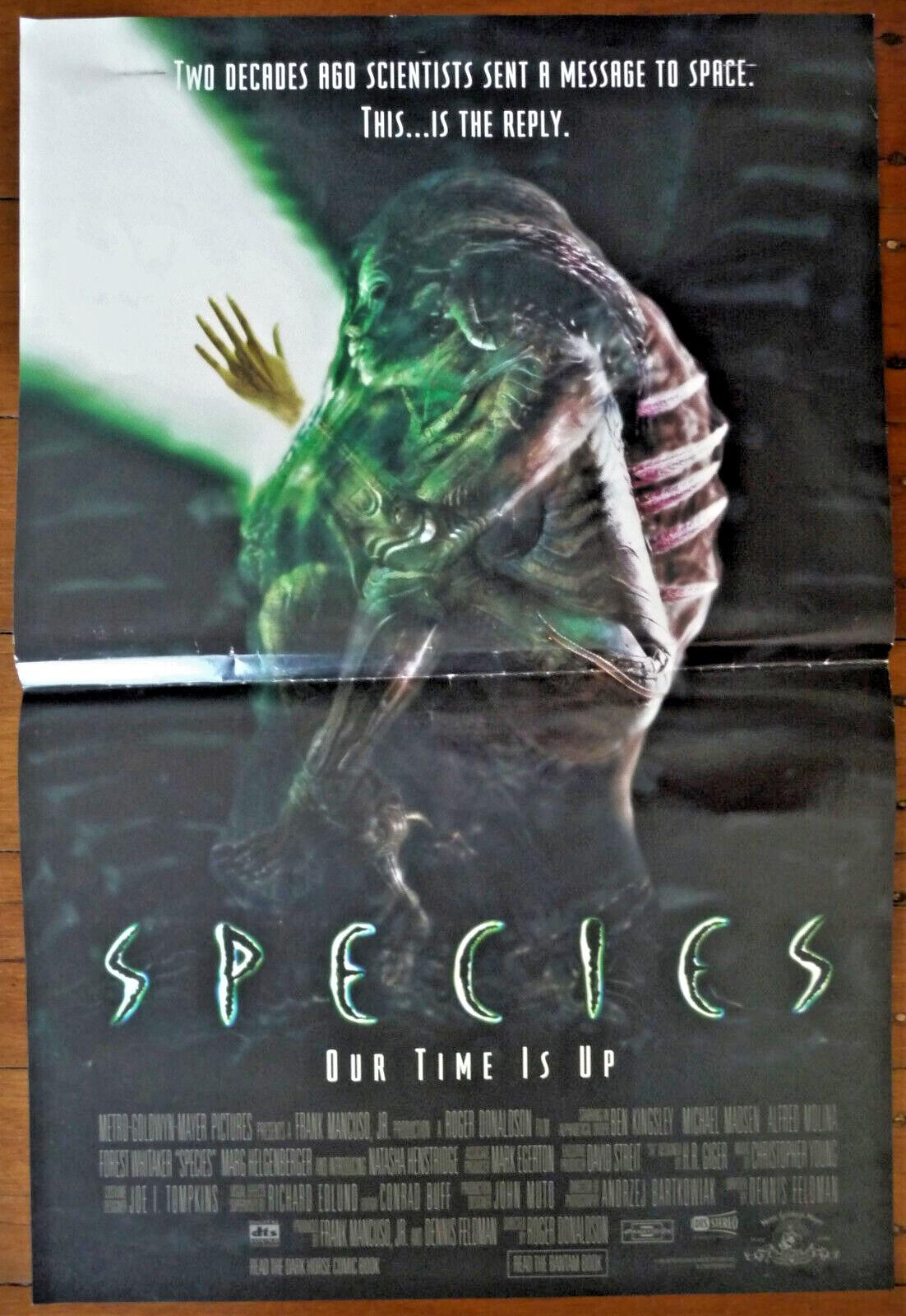 SPECIES Original 1995 Australian Daybill Horror Sci-Fi Movie Poster