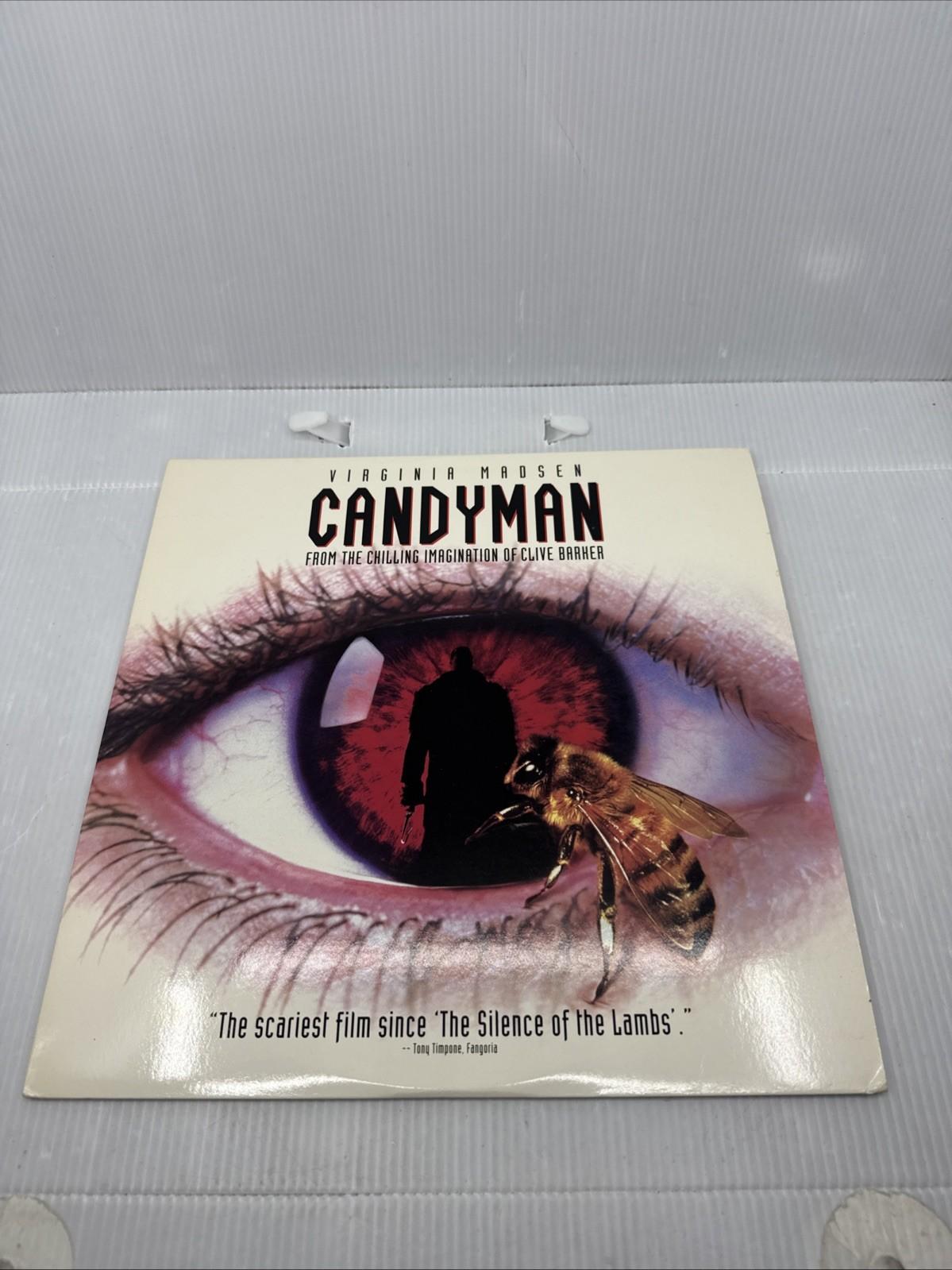 Rare Candyman CLV Laserdisc 1992 Clive Barker Tony Todd Cult Horror Classic