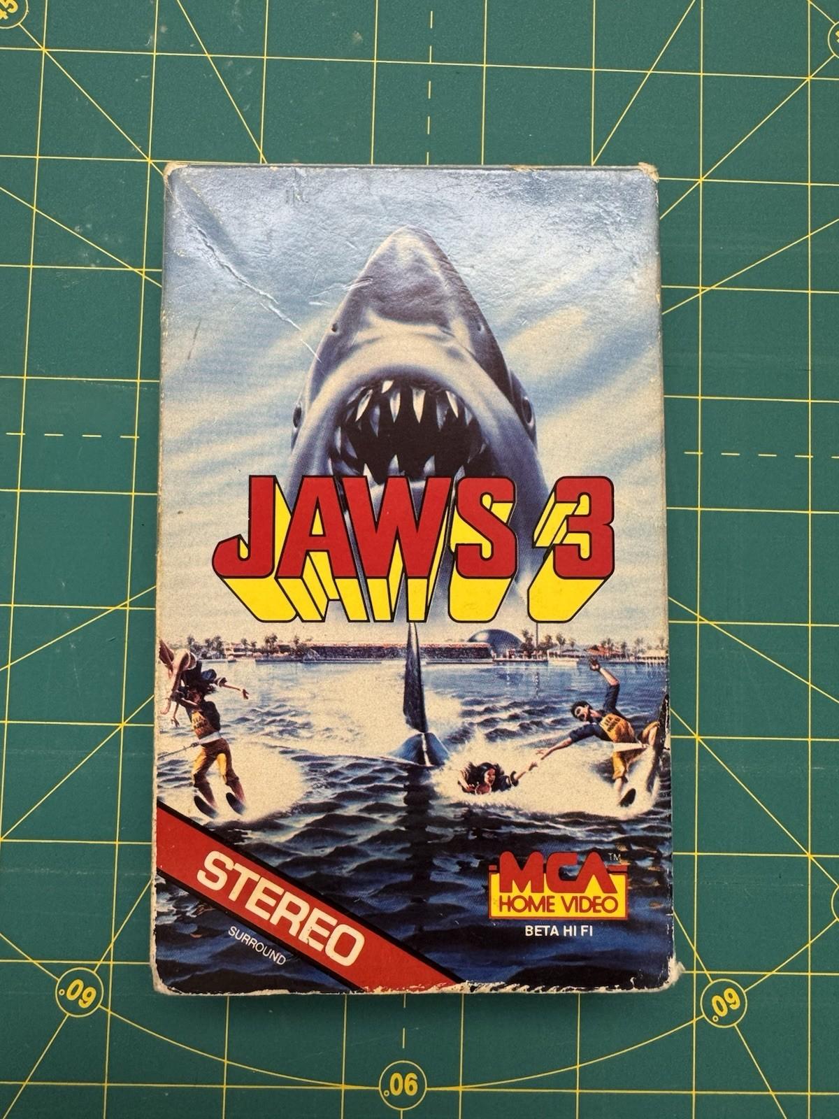 Jaws 3 Beta Max Mac Home Video Hi Fi Stereo Vintage 1983