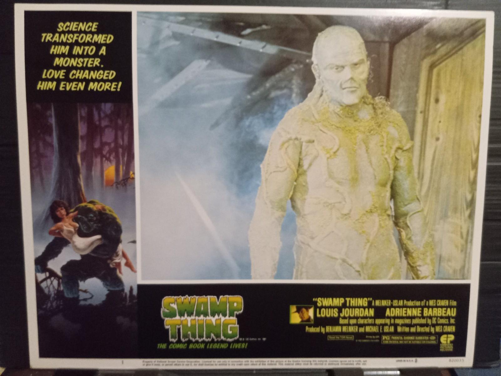 Lobby Card 1982 SWAMP THING best CU D Durock as monster W Craven DC comics