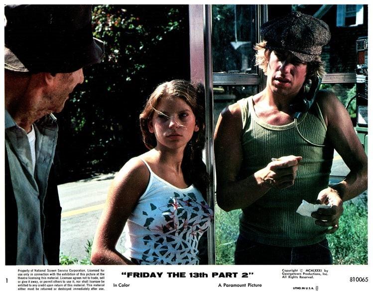 Friday the 13th Part 2 Original Lobby Card Marta Kober Bill Randolph 1981 Horror