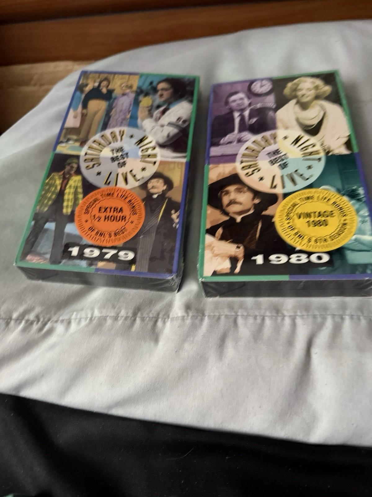 Saturday Night Live sealed VHS tapes 1979 and 1980
