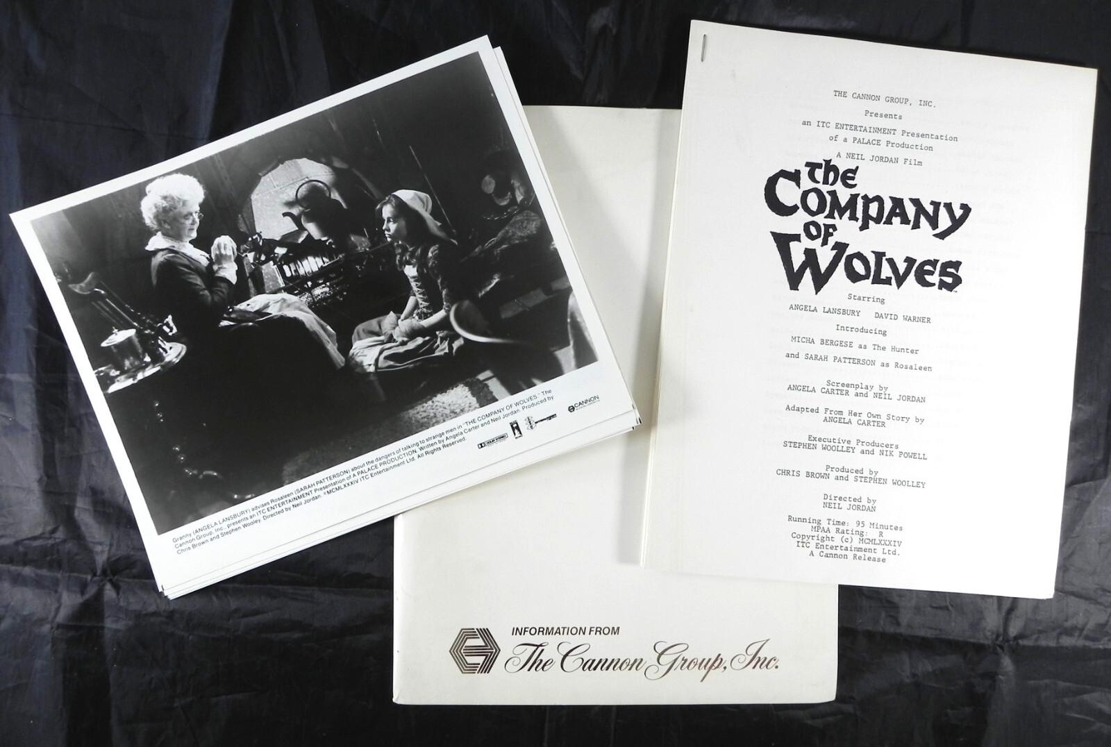 1984 THE COMPANY OF WOLVES Original Press Kit, 5 Photos, Angela Lansbury