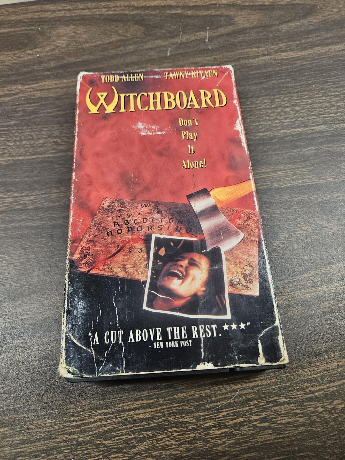 Witchboard (VHS, 1986) Vintage 80s Horror Tape Paper Sleeve Original 